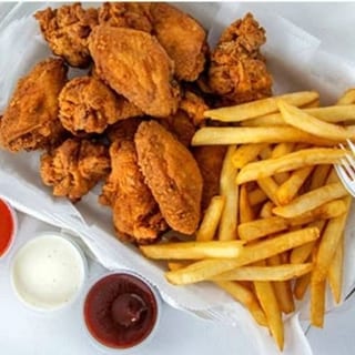 12 Pieces Wings And Fries