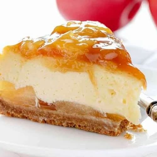 Carmel Apple Cheesecake.
